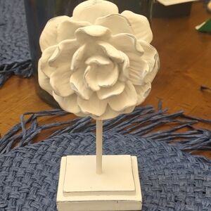 White Floral Home Accent Decor